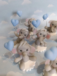 Souvenirs 20 Buhos Ositos Jirafas Animalitos Porcelana Fria. - comprar online