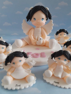 Imagen de Souvenirs 20 Angelitas Porcelana Fria