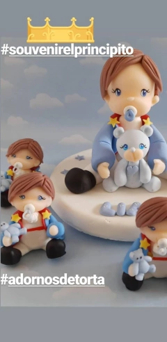 Combo 10 Souvenirs Principito Oveja Zorro Porcelana Fria - tienda online