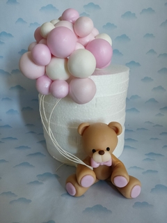 Adorno Torta osito/conejo/ con globos - comprar online