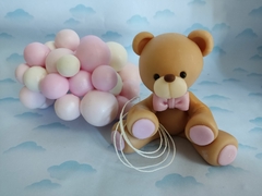 Adorno Torta osito/conejo/ con globos - tienda online