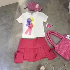 Pollera UwU fucsia - comprar online