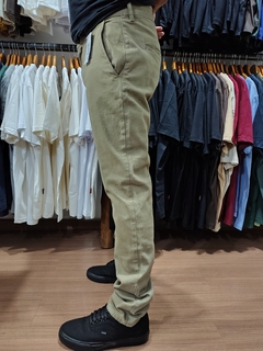 Calça Sarja Volcom Color Caqui na internet