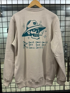 Moletom Reef Careca Bones Bege - comprar online