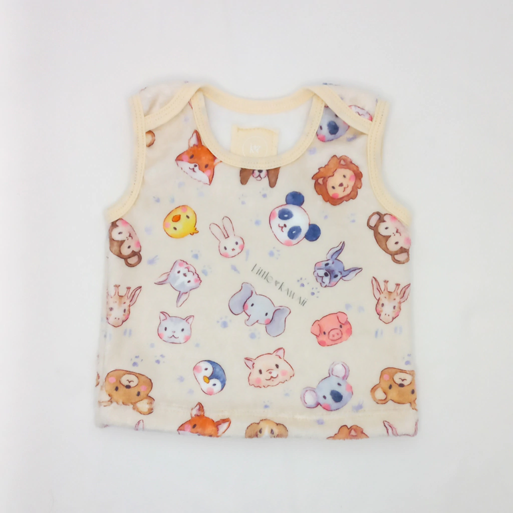 Chaleco polar soft Animalitos kawaii