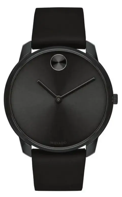 Reloj de pulsera Movado con correa de cuero