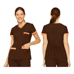 Ambo Medico Mujer Entallado Ajustable Uniforme Talle Grande - AMBOS 20 DE JUNIO