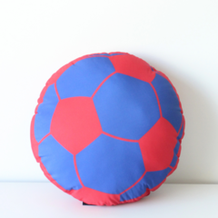 Almohadon Pelota de Futbol (Azul y Rojo) - comprar online