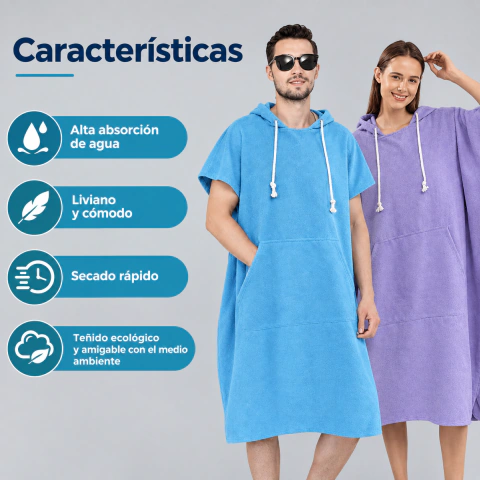 Art 1 Bata Secado Rapido Poncho Adulto