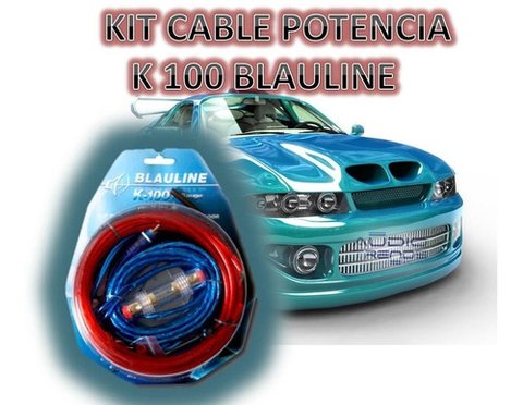 Kit De Cables Blauline K-100 Instalacion P/ Potencia 2000 W