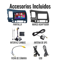Stereo Multimedia 10" para Honda Civic 2007 al 2011 con GPS - WiFi - Mirror Link para Android/Iphone - Audio Trends