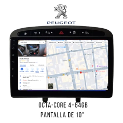 Stereo Multimedia 9" para Peugeot 308 / 408 con GPS - WiFi - Mirror Link para Android/Iphone