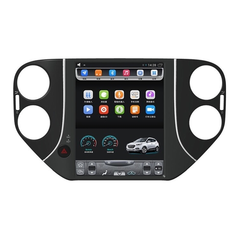 Stereo Multimedia Tesla 10.4" para VW Tiguan 2010-2016 con GPS - WiFi - Mirror Link para Android/Iphone