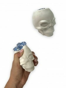 SQUISHY BRILLANTE CALAVERA - COLORES SURTIDOS - PACK POR 3 UNIDADES