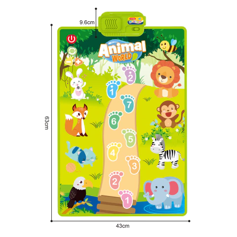 Alfombra musical de tela: Animales - EF - comprar online