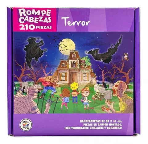 Rompecabezas: Terror 210 pz - Barco de papel