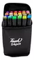 Set de 24 Marcadores Doble Punta Touch + Estuche