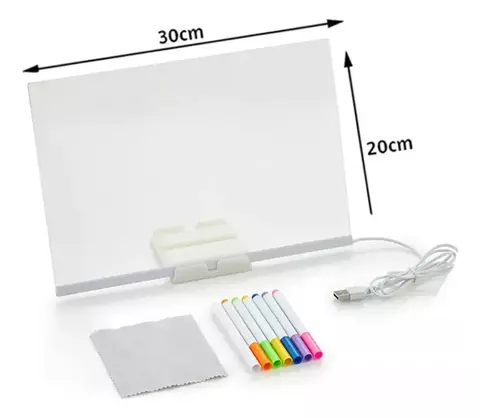 Pizarra Mágica LED Flúor 30x20cm