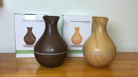 Humidificador tipo vasija símil madera
