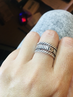 ANILLO MIDI TRAMADO - comprar online