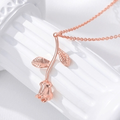 COLLAR ROSA ROSE