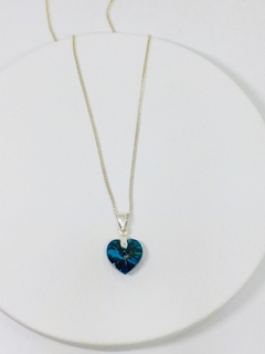 COLLAR CORAZON TURQUESA