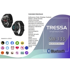 SMARTWATCH TRESSA SW 133 BK MALLA TEJIDA/LLAMADAS! en internet