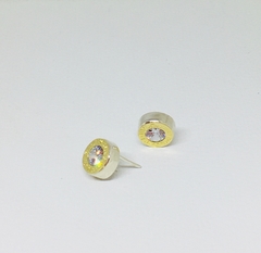 AROS CUBICS DE PLATA Y ORO - comprar online