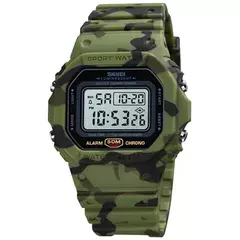 RELOJ SKMEI 1628 CAMUFLAJE VERDE
