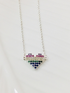 COLLAR CORAZON PIXELS