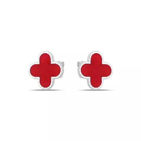 Brinco Trevo Vermelho