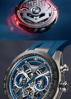 TAG HEUER CARRERA CHRONOGRAPH EXTREME SPORT ( skeletor caucho azul ) - comprar online
