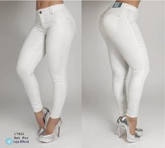 Calça Branca Jeans C/Lycra Bojo Removível BumBum estilo Pit Bull 18821