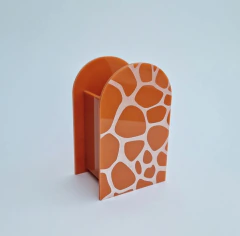 Piruliteiro ou Porta Lápis em Acrílico Arco Safari