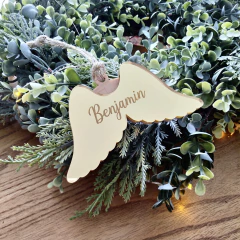 Enfeite de Natal Asas Anjo Personalizada - 1 unidade - comprar online