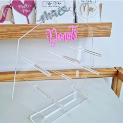 Expositor de Donuts em Acrílico Geométrico 8 Pinos - comprar online