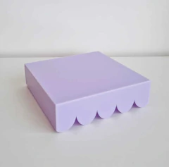 Suporte Bandeja Babados Altura em Acrílico Liso 20x20x5cm - loja online