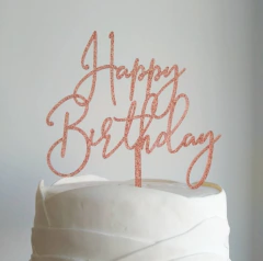 Topo de bolo Happy Birthday 9 na internet