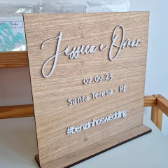 Placa Personalizada Recepção de Casamento - comprar online