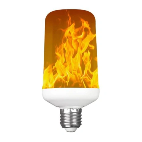 Lampada Led E27 9w Efeito Chama Fogo Tocha Flame Bivolt