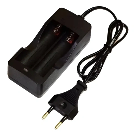 Carregador Duplo Para Bateria Li-ion 18650 3,7v-4.2v Lanterna