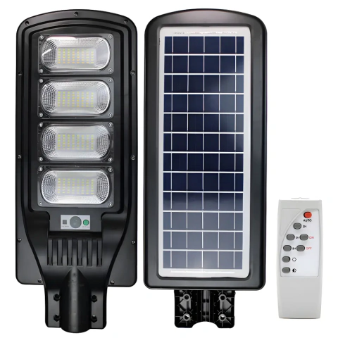 Luminária Pública Solar C/ Sensor E Controle Remoto Led 200w