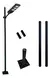 Kit Poste De Aço De 2,20 Metros Jardim Extensível Completo - comprar online