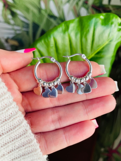 Argollas multi corazones