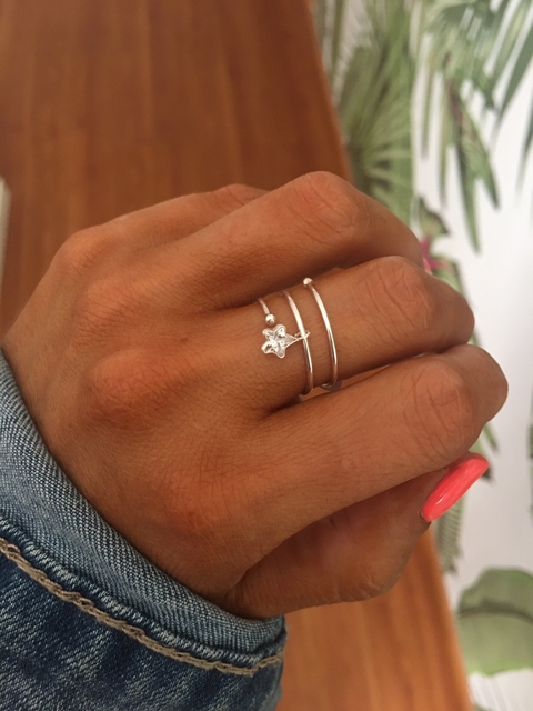 Anillo triple cubic Estrella