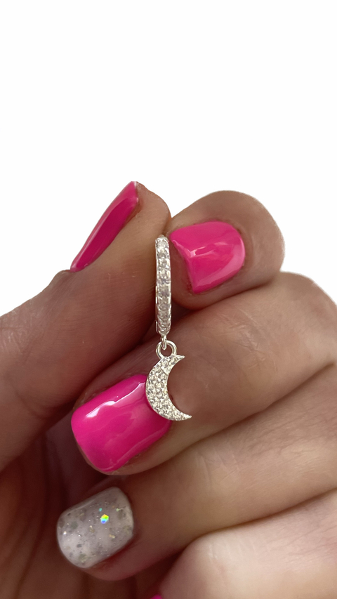 Aro luna cubic y Micro Pavé 1,2Cm (unidad)