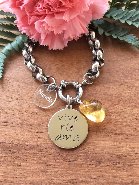 Pulsera Vive Ríe Ama.