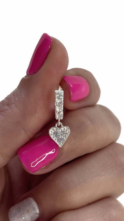 Aro Corazón cubic y Micro Pavé 1,2Cm (unidad)