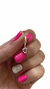 Aro Corazón Engarzado Rosa 10Mm (unidad)