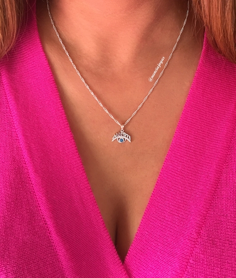Conjunto Ojo turco Cubic celeste